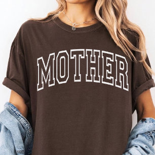 Varsity Moederschap Cadeau voor een zwangere moe T-shirt