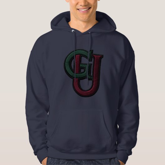 Varsity Monogram Grafische Hoodie (Voorkant)