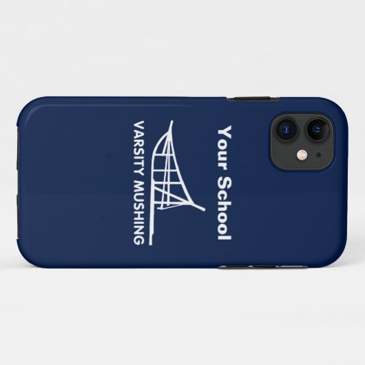 Varsity Mushing Case-Mate iPhone Case (Achterkant (horizontaal))