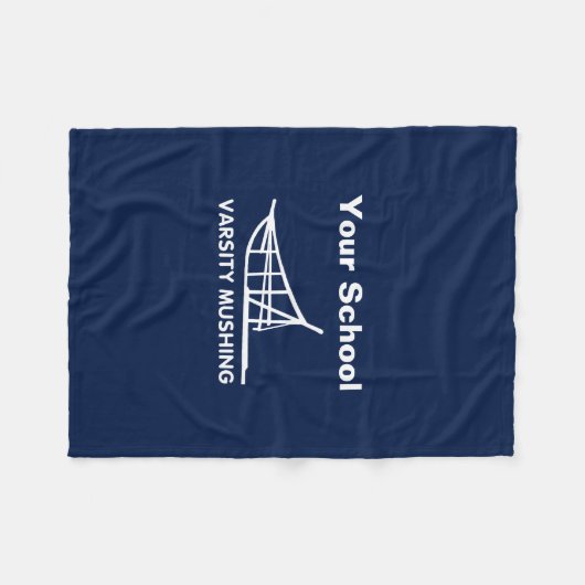 Varsity Mushing Fleece Deken (Voorkant (Horizontaal))