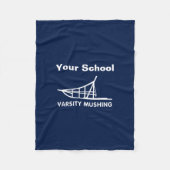 Varsity Mushing Fleece Deken (Voorkant)
