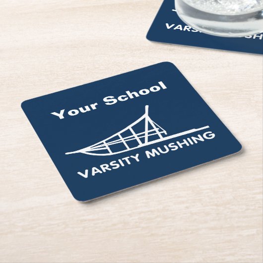 Varsity Mushing Kartonnen Onderzetters (Schuin)