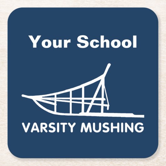 Varsity Mushing Kartonnen Onderzetters (Voorkant)