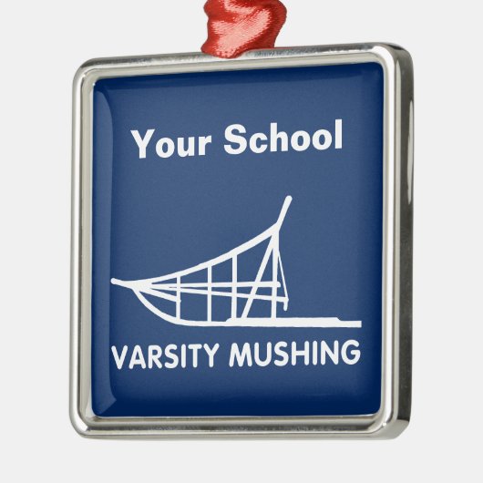Varsity Mushing Metalen Ornament (Links)