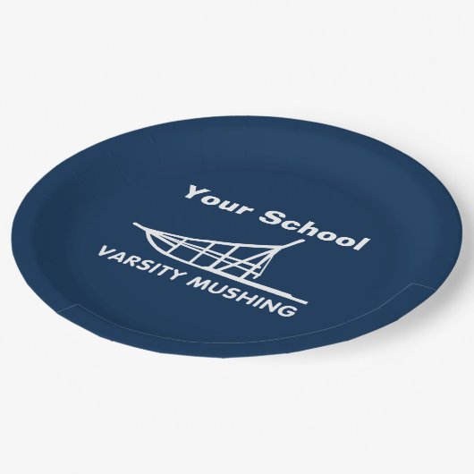 Varsity Mushing Papieren Bordje (Gekanteld)