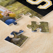 Varsity Numbers Big Photo Collage van uw jaar Legpuzzel (Zijkant)