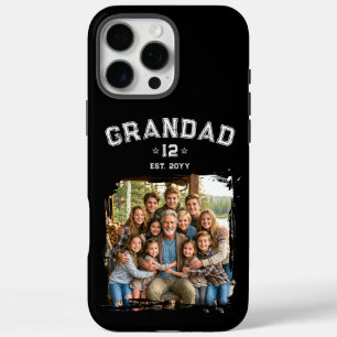Varsity Opa Foto Erfenis Totaal Kleinkinderen Jaar iPhone 16 Pro Max Hoesje
