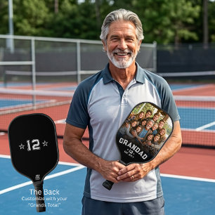 Varsity Opa Foto Erfenis Totaal Kleinkinderen Jaar Pickleball Paddle