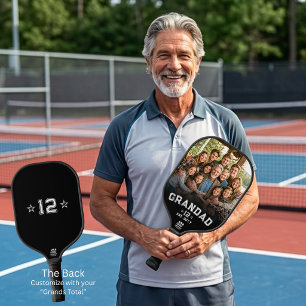 Varsity Opa Foto Erfenis Totaal Kleinkinderen Jaar Pickleball Paddle