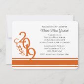 Varsity Orange 2019 Afstudeerdriehoekfoto Kaart (Achterkant)