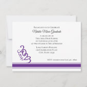 Varsity Paars 2023 Afstuderen Tri Foto Kaart (Achterkant)