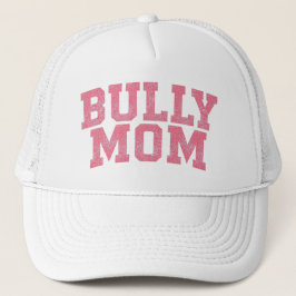 Varsity Pink Bully Dog Mom | Bulldog Pitbull Mama Trucker Pet