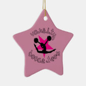 Varsity Pom Dance-team Keramisch Ornament (Rechts)