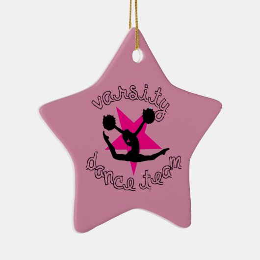 Varsity Pom Dance-team Keramisch Ornament (Rechts)