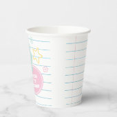 Varsity preppy pastel patch notebook 7e verjaardag papieren bekers (Links)