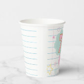 Varsity preppy pastel patch notebook 7e verjaardag papieren bekers (Rechts)