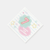 Varsity preppy pastel patch notitieboek 7e verjaar servet (Hoek)