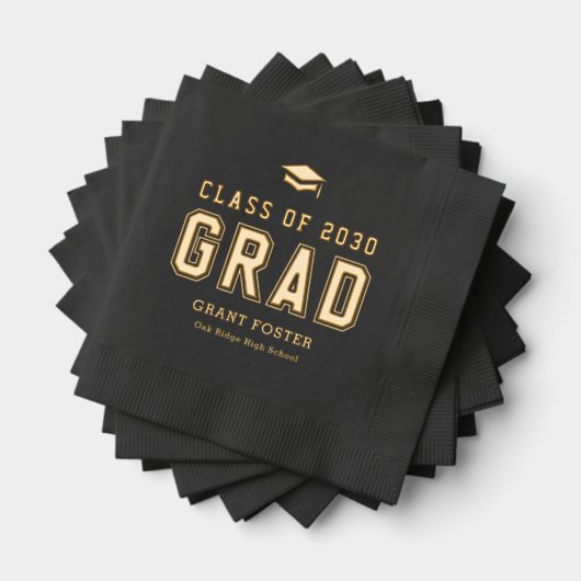 Varsity Pride Afstuderen servetten Folie gestempel (Insitu (Gestapeld))