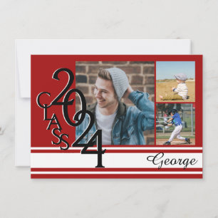Varsity Red 2024 Afstuderen Tri Foto Kaart