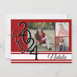 Varsity Red 2024 Afstuderen Tri Foto Kaart