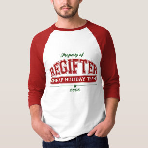 Varsity REGIFTER Cheap Holiday Team T-shirt