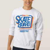 Varsity skateboard text lettering trui (Voorkant)