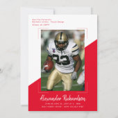 Varsity Sport Thema | 2 Fotogradatiepartij Kaart (Achterkant)