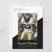 Varsity Sport Thema | 2 Fotogradatiepartij Kaart (Achterkant)