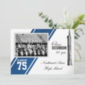 Varsity Streep met Fotoklassenreünie Kaart (Staand voorkant)