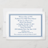 Varsity Streep met Fotoklassenreünie Kaart (Achterkant)