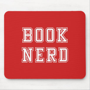 Varsity Style Book Nerd met bewerkbare kleur Muismat