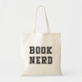 Varsity Style Book Nerd Tote Bag (Voorkant)