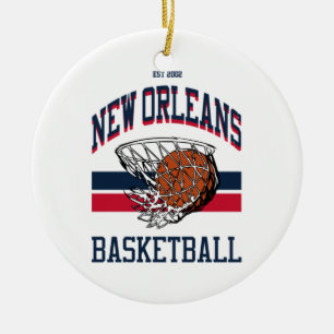 Varsity Style New Orleans Basketball Keramisch Ornament