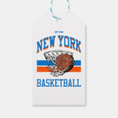 Varsity Style New York Basketball Cadeaulabel (Achterkant)