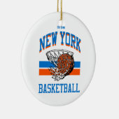 Varsity Style New York Basketball Keramisch Ornament (Rechts)