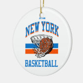 Varsity Style New York Basketball Keramisch Ornament (Links)