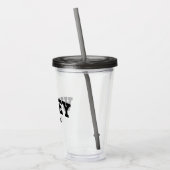 Varsity Style Wifey Est. Minimale jaarminimalisati Acryl Drinkbeker (Links)