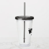 Varsity Style Wifey Est. Minimale jaarminimalisati Acryl Drinkbeker (Rechts)