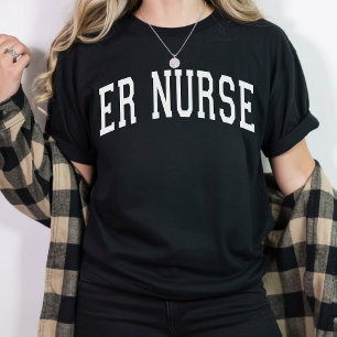 Varsity-verpleegster T-shirt, waardering voor verp T-shirt