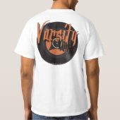 Varsity Vinyl T-shirt Sinaasappel (Achterkant)