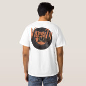 Varsity Vinyl T-shirt Sinaasappel (Achterkant volledig)