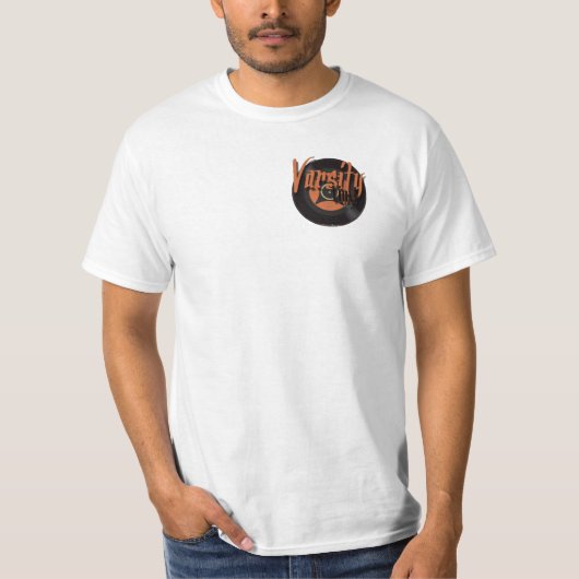Varsity Vinyl T-shirt Sinaasappel (Voorkant)