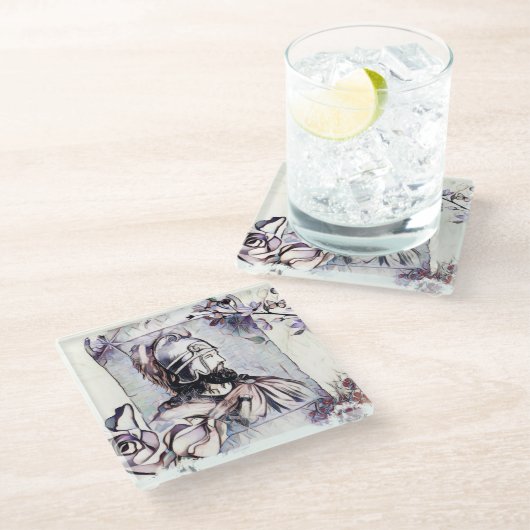 Vartan Mamikonian Glass Onderzetter (Schuin)