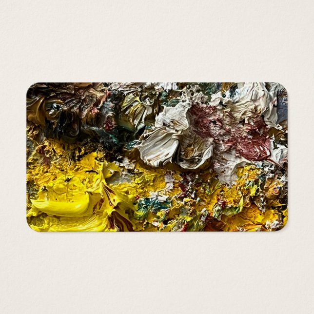 vArtist's palette #1 Visitekaartje (Voorkant)