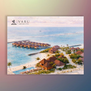VARU, Noord-Malé-atol, Malediven Reizen Briefkaart