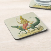 Varuna, God van de Oceanen, gegraveerd door Charle Bier Onderzetter (Linkerzijde)