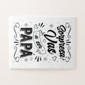 Vas a ser Papa Anuncio de Embarazo Artístico Legpuzzel (Horizontaal)