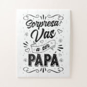 Vas a ser Papa Anuncio de Embarazo Artístico Legpuzzel (Verticaal)