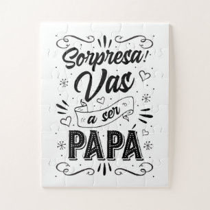 Vas a ser Papa Anuncio de Embarazo Artístico Legpuzzel