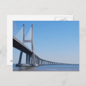 Vasco da Gama Bridge over de Taag in Lissabon Briefkaart (Voorkant / Achterkant)